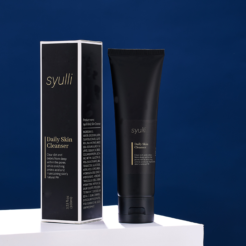 Private Label Natural Organic Daily Cream Cleanser ทำความสะอาดอย่างล้ำลึกควบคุมความมัน Gentle Amino Acid Men's Face Wash