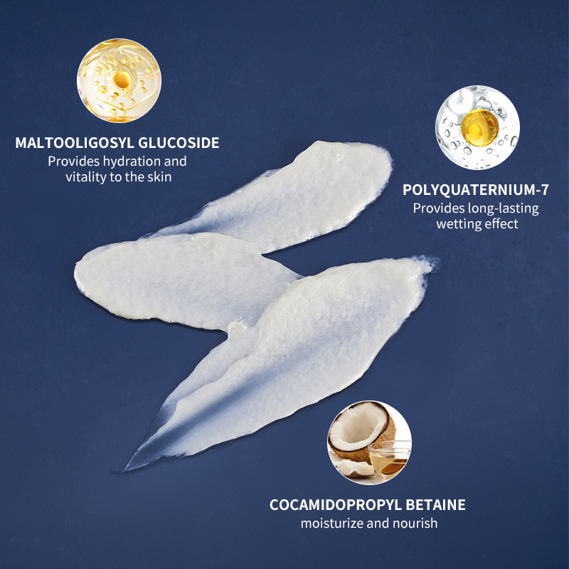 Private Label Natural Organic Daily Cream Cleanser ทำความสะอาดอย่างล้ำลึกควบคุมความมัน Gentle Amino Acid Men's Face Wash