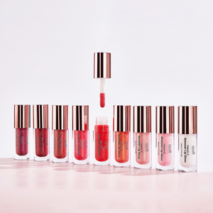 OEM 6 COLORS ฉลากส่วนตัวสีมันวาวออร์แกนิกลิปกลอสมินิชิมเมอร์นู้ด